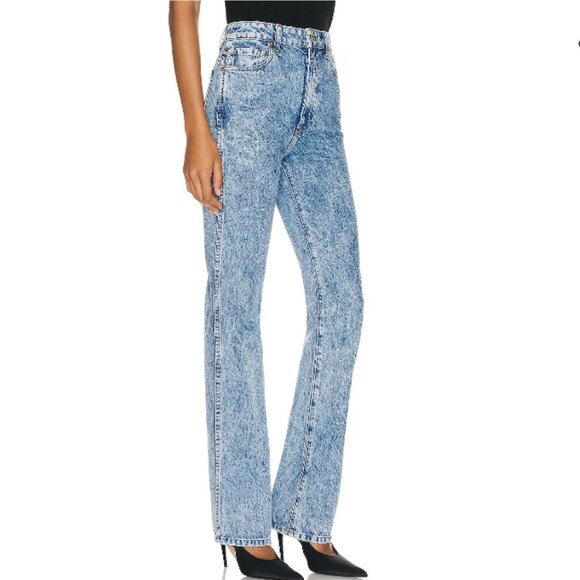 KHAITE Danielle Straight Leg Jeans in Bryce Size 26 - Picture 2 of 13